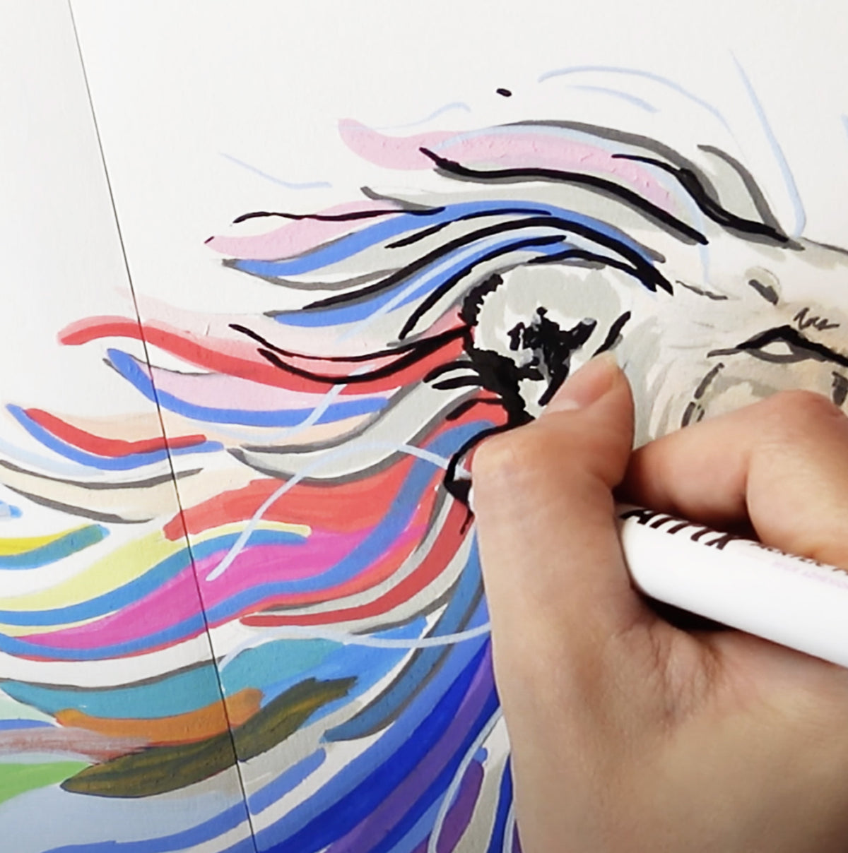 Color Swatch Lion - Art Print