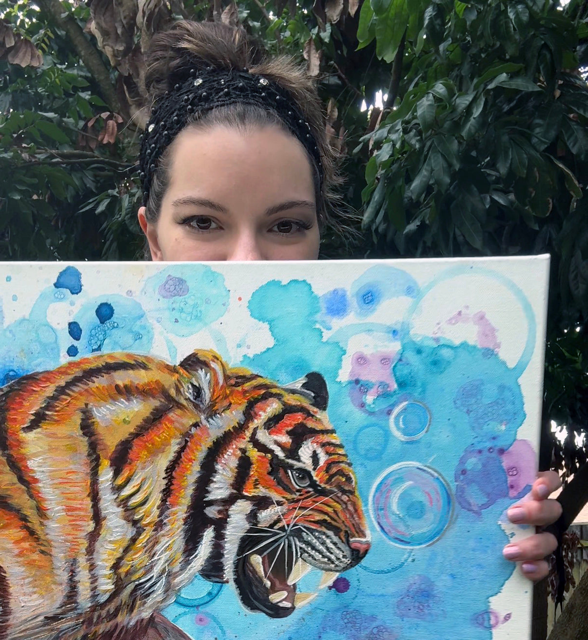 Bubble Tiger - Original Painting