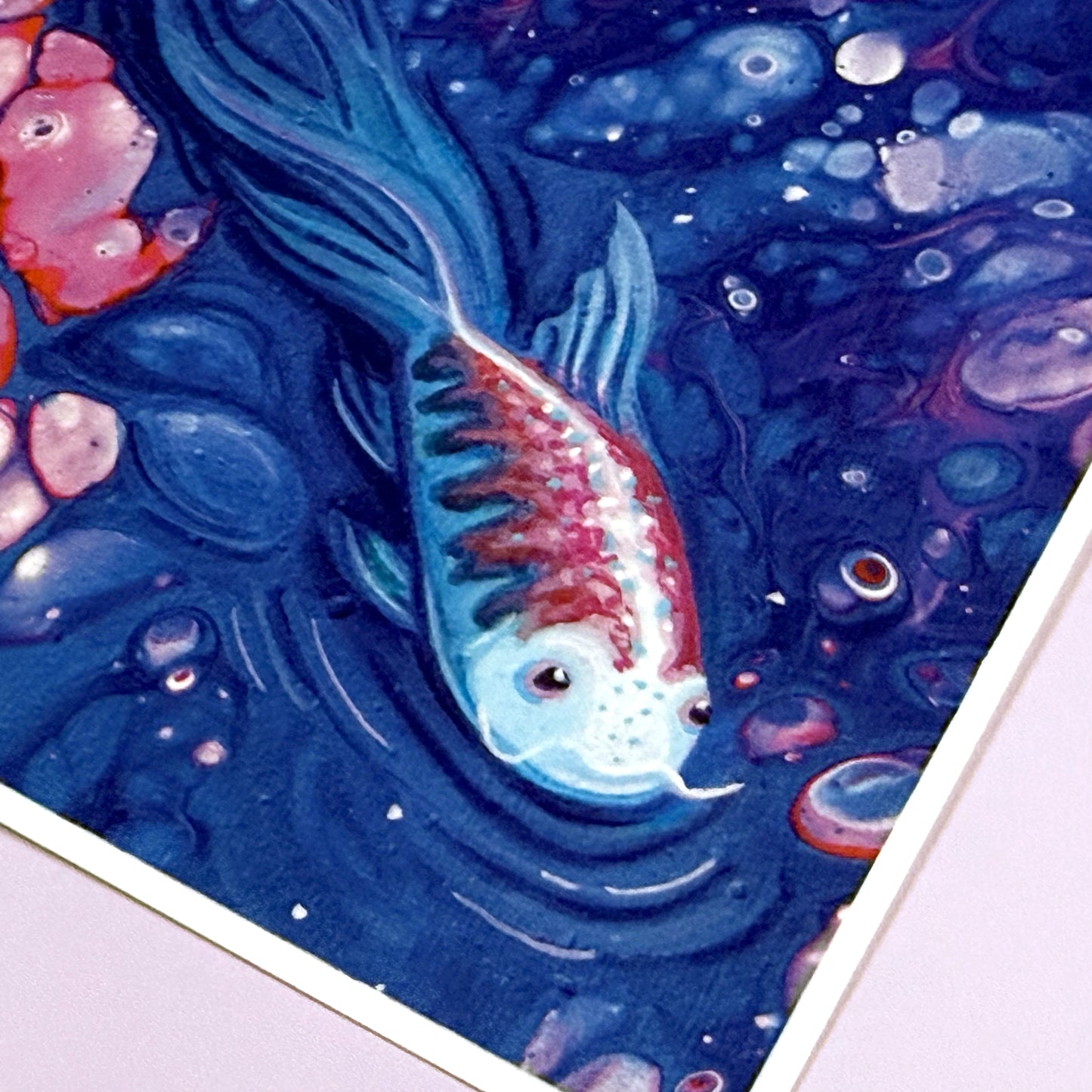 Moon Water Koi - Art Print