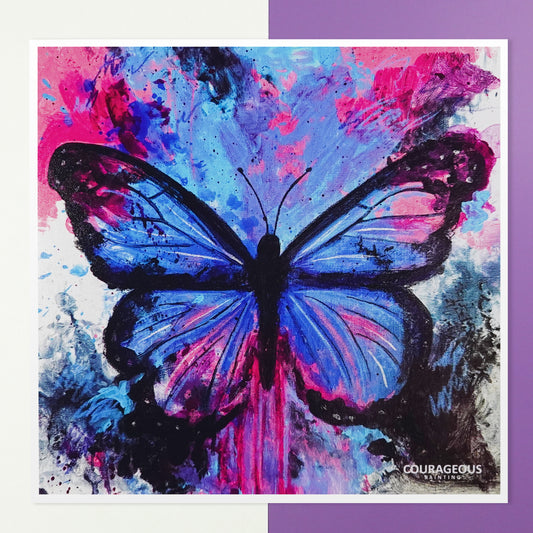 Electric Dream Butterfly - Art Print