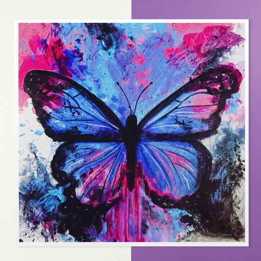 Electric Dream Butterfly - Art Print