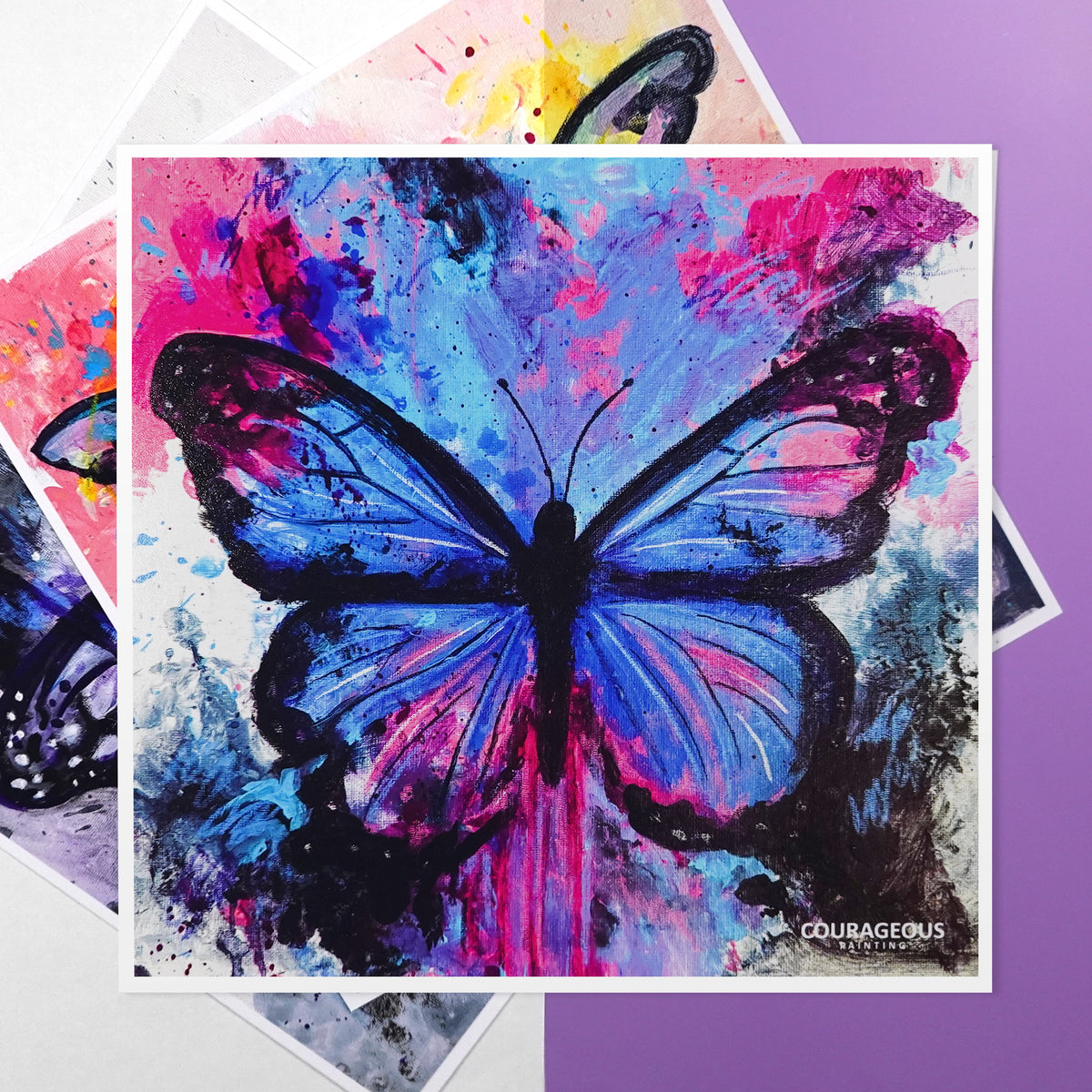 Splatter Butterfly Collection - Art Print Bundle