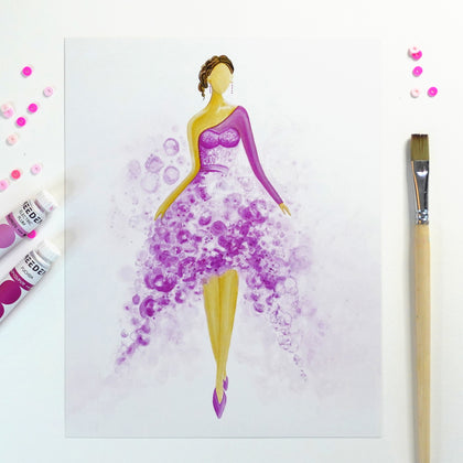Bubble Woman Pink - Art Print