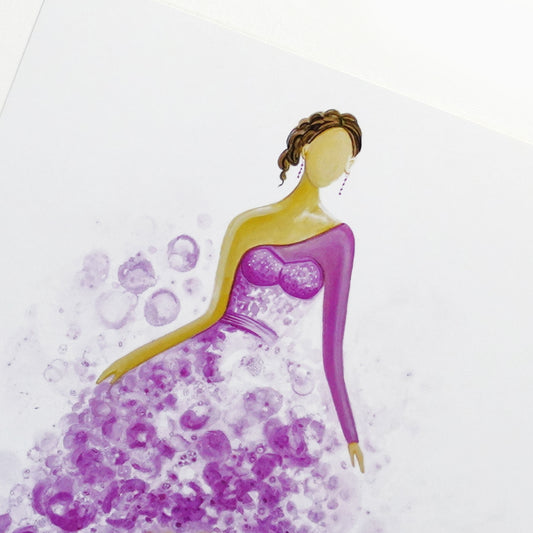 Bubble Woman Pink - Art Print