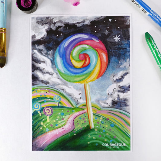 Cosmic Lollipop - Art Print