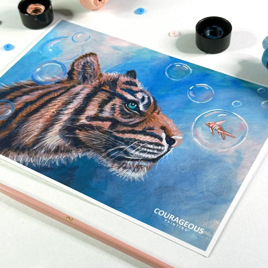 Color Swap Tiger - Art Print