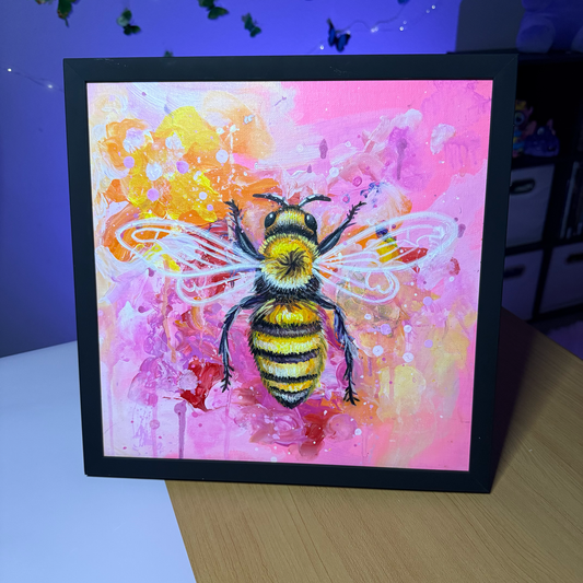 UV SplatterBee - Original Glow Painting