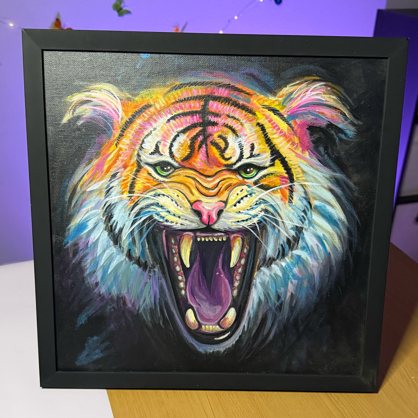 UV Tiger - Original Glow Painting