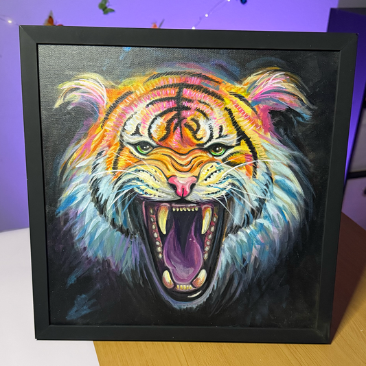 UV Tiger - Original Glow Painting