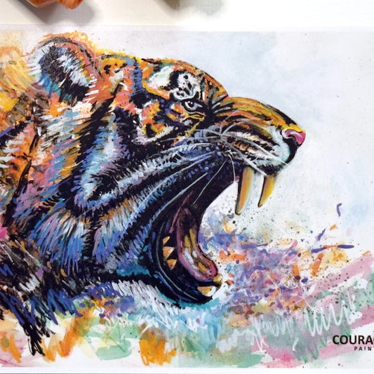 Scribble Tiger - Art Print