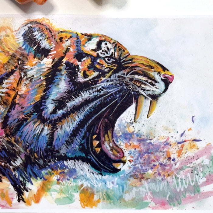 Scribble Tiger - Art Print