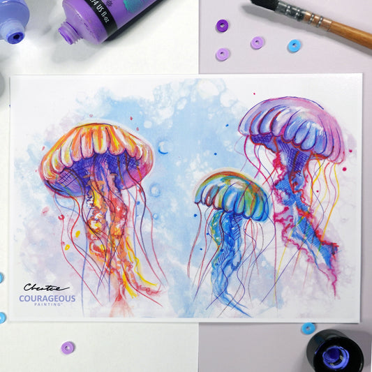 Bubble Jellies - Art Print