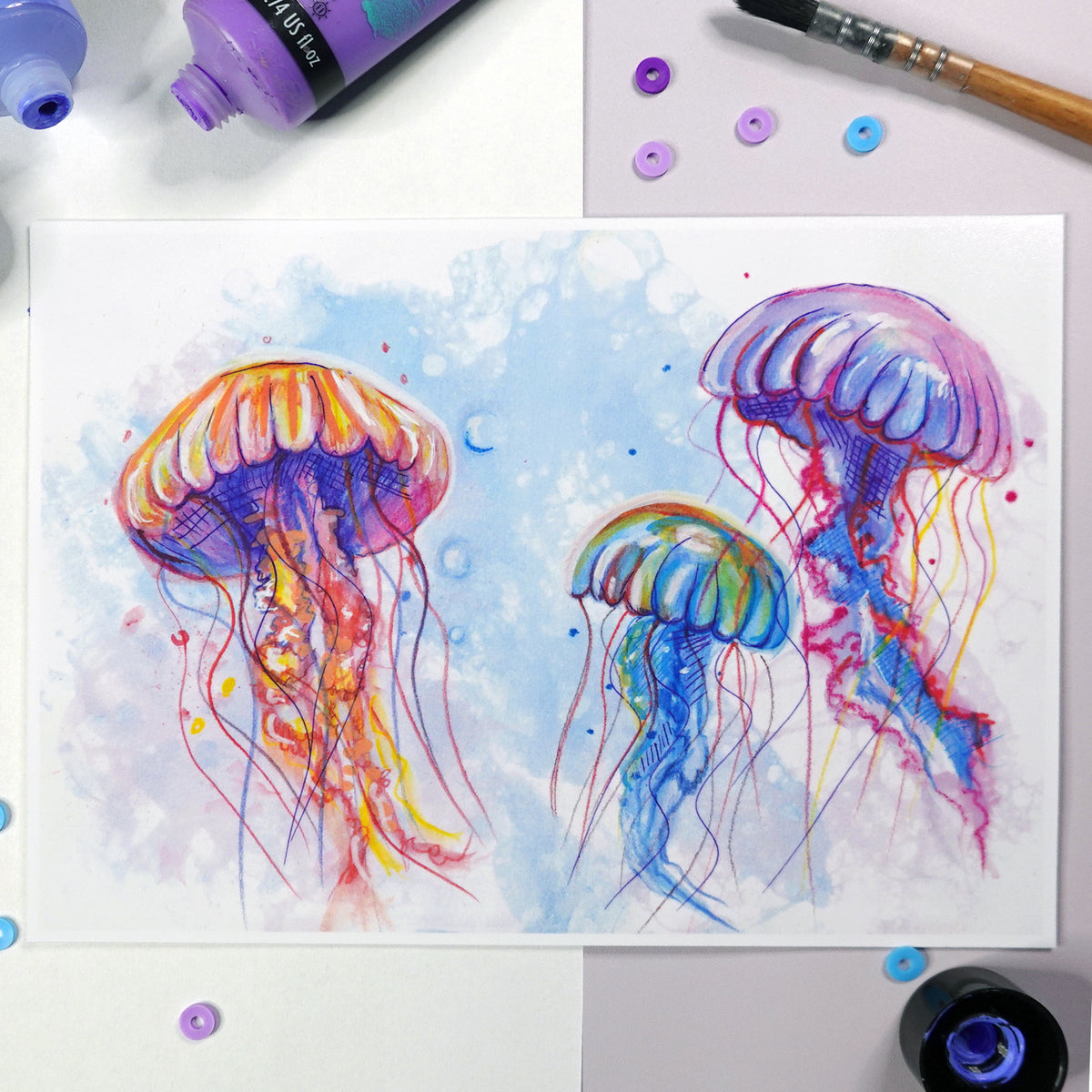 Bubble Jellies - Art Print