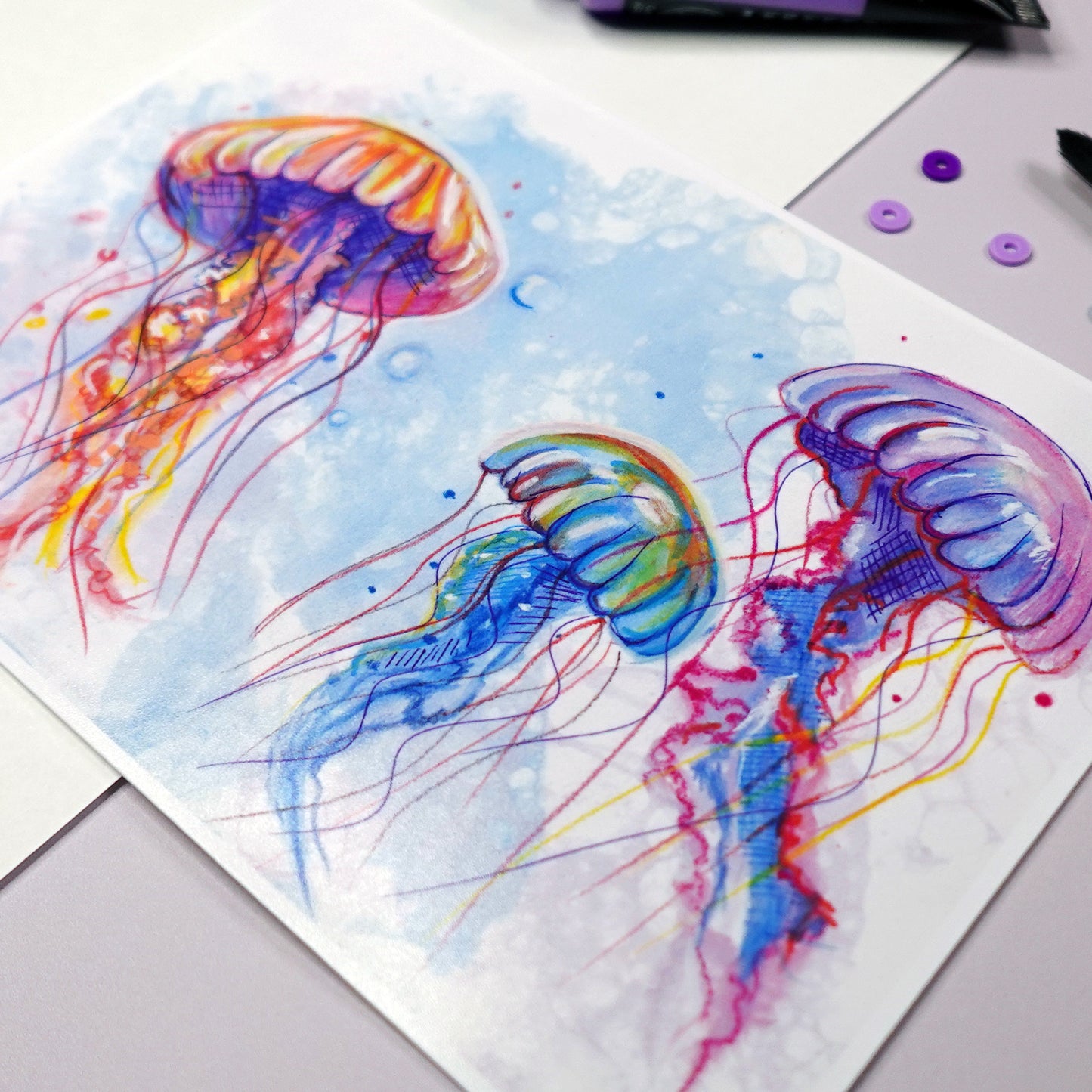 Bubble Jellies - Art Print