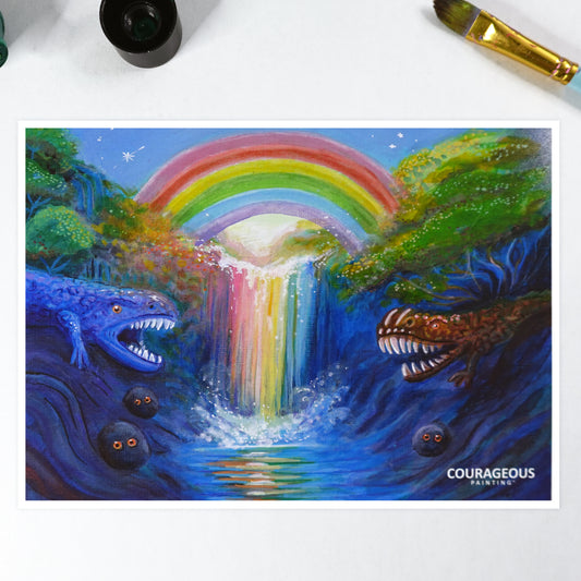 Rainbow Falls - Art Print