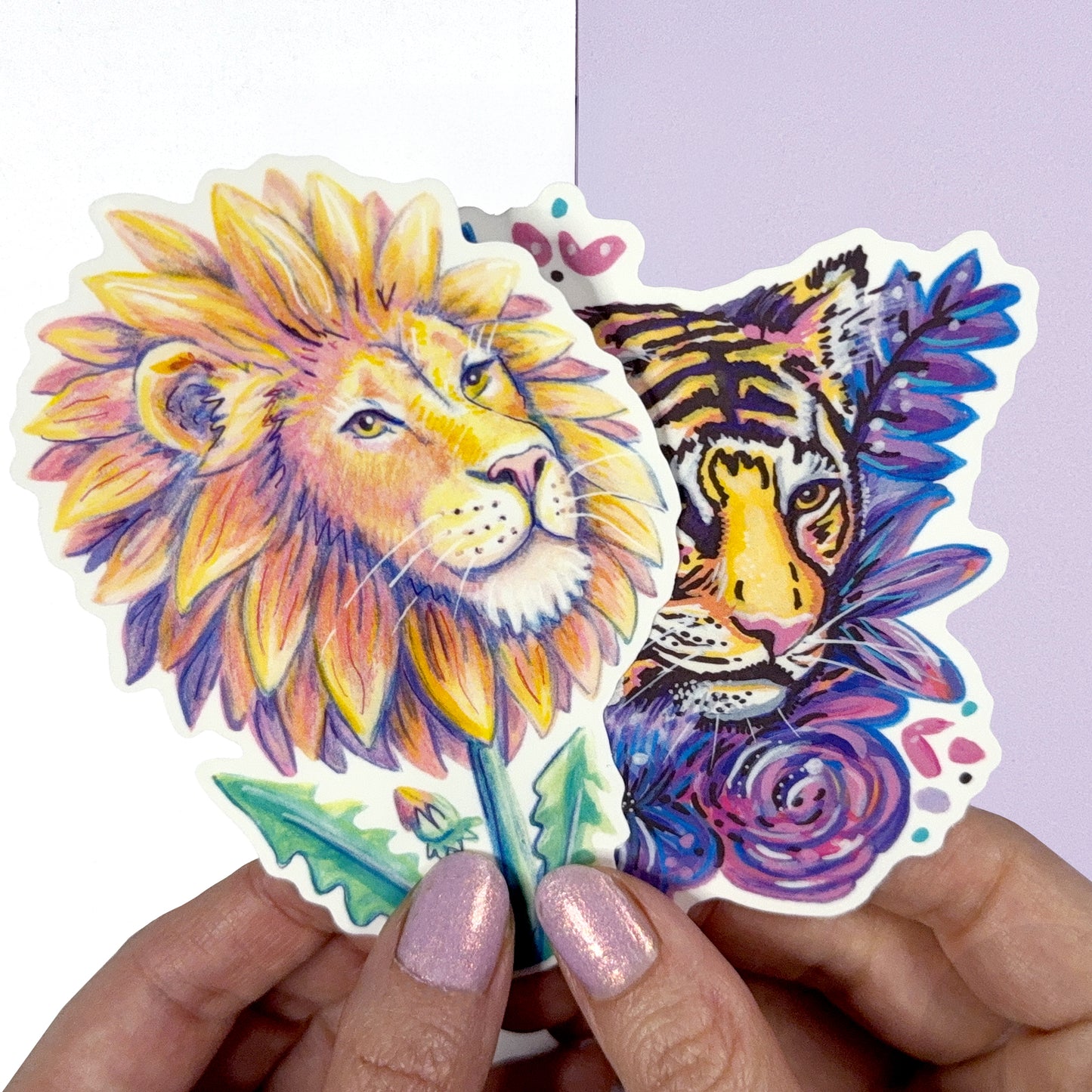Big Cat Bundle - Glossy Stickers