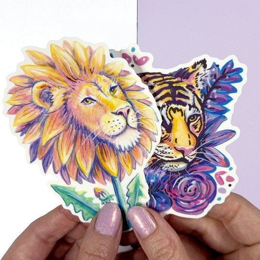 Big Cat Bundle - Glossy Stickers
