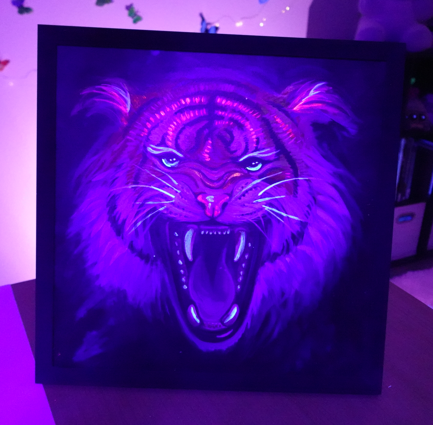 UV Tiger - Original Glow Painting