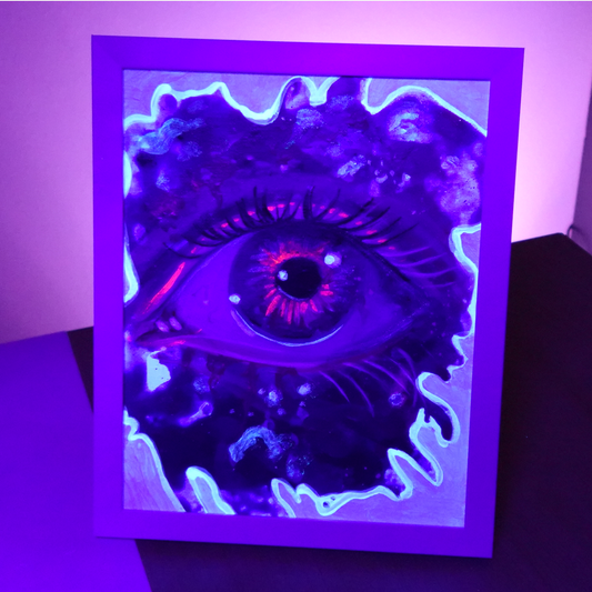 UV Eye- Original Glow Painting